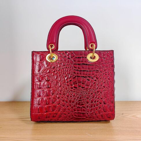Women Satchel Handbags Top-Handle Bags fuax Leather Embossed Crocodile pattern shoulder bag in Saudi Arabia