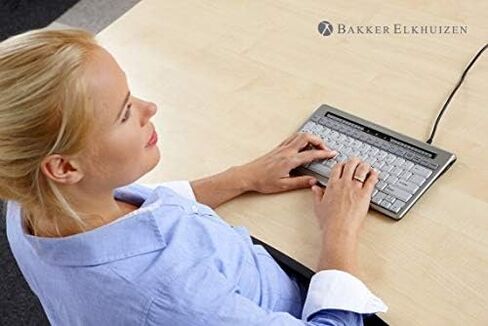 S-Board 840 Keyboard Ergonomic Compact, Lightweight for use with Laptop and Desktop PCs., an Integrated Numeric pad, a Larger Enter Key, and Two USB Ports. in Kuwait