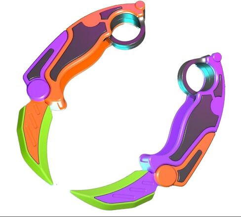 لعبة Shadow 3D Fidget - فراشة بلاستيكية ABS ممتازة لتخفيف التوتر والقلق، لعبة Tiktok ممتعة وجذابة لعبة Pop Fidget لعبة مخلب الإجهاد الجاذبية (برتقالي) in Saudi Arabia