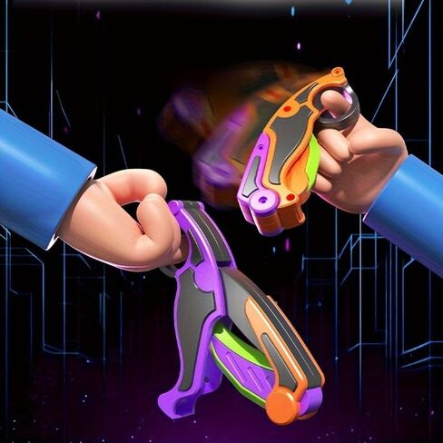 لعبة Shadow 3D Fidget - فراشة بلاستيكية ABS ممتازة لتخفيف التوتر والقلق، لعبة Tiktok ممتعة وجذابة لعبة Pop Fidget لعبة مخلب الإجهاد الجاذبية (برتقالي) in Saudi Arabia