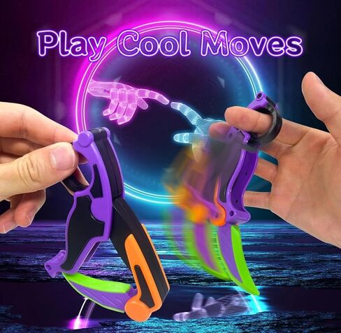 لعبة Shadow 3D Fidget - فراشة بلاستيكية ABS ممتازة لتخفيف التوتر والقلق، لعبة Tiktok ممتعة وجذابة لعبة Pop Fidget لعبة مخلب الإجهاد الجاذبية (برتقالي) in Saudi Arabia