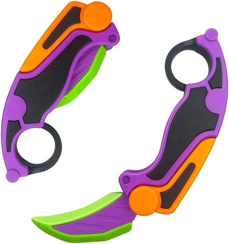 لعبة Shadow 3D Fidget - فراشة بلاستيكية ABS ممتازة لتخفيف التوتر والقلق، لعبة Tiktok ممتعة وجذابة لعبة Pop Fidget لعبة مخلب الإجهاد الجاذبية (برتقالي) in Saudi Arabia