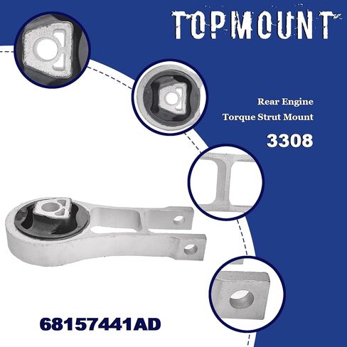 حامل المحرك، مجموعة حامل ناقل الحركة 3 قطع متوافقة مع 2014-2021 Jeep Cherokee، لسيارة 2015-2019 Chrysler 200 2.4L، استبدال # OE 68192831AF 68418876AB 68157441AD 3378/ 3380/ 3308 in Kuwait