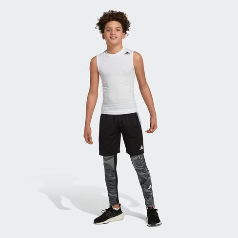 adidas Boy's Aeroready Camo Print Techfit Tights in Saudi Arabia
