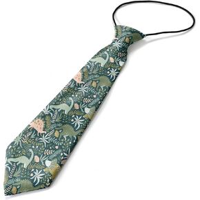 Toddler Size ( Dinosaurs ) Pre-Tied Adjustable Novelty Necktie, Fashion Conversational Neck Strap Ties for Boys and Children, for Wedding Parties Events