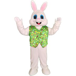 Green Easter Rabbit Mascot Costume Adult Halloween Costume