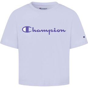 Champion Girl's Boxy Original Script Short Sleeve Tee (Big Kids)