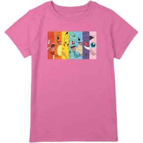 Fifth Sun Pokemon Poke Rainbow Girls Short Sleeve Tee Shirt