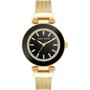 Anne Klein Women's Glitter Accented Textured Bangle Watch