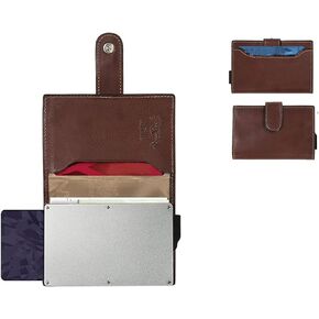 Tony Perotti Men's Italian Leather Trifold Wallet for Men - RFID Quick Access Wallet Holds Credit Cards, ID, Cash, and Receipts - Eco-Friendly Vegetable-Tanned Full Grain Leather Wallet Made in Italy