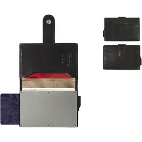 Tony Perotti Men's Italian Leather Trifold Wallet for Men - RFID Quick Access Wallet Holds Credit Cards, ID, Cash, and Receipts - Eco-Friendly Vegetable-Tanned Full Grain Leather Wallet Made in Italy