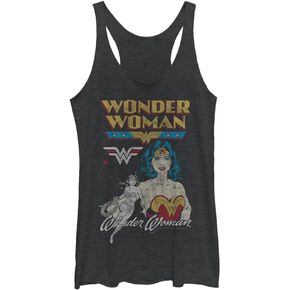 Woman Vintage Wonder Women's Racerback Tank Top in Kuwait