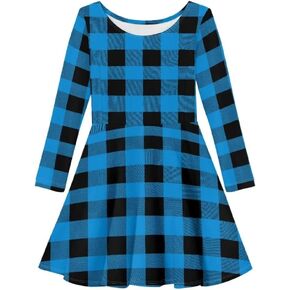 PinUp Angel Girls Dresses Winter Long Sleeve Christmas Party Dress for Girl 3-16 Years Xmas Gift