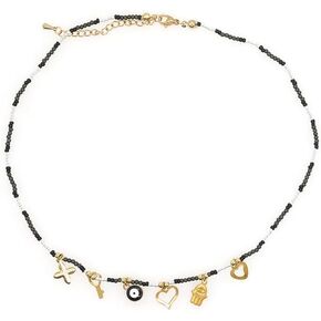 SHINUS BOHO Beaded Necklaces For Women Trendy Boho Handmade Healing Protection Evil Eye Stack Pendant Hawaii Jewelry