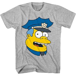 The Simpsons Mens Homer Shirt - Homer, Moe Szyslak, Chief Wiggum, Ned Flanders, Bart, Lisa Big Face Costume Cosplay T-Shirt