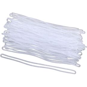 100Pcs 6 inch Clear Plastic Luggage Name Tag Loop