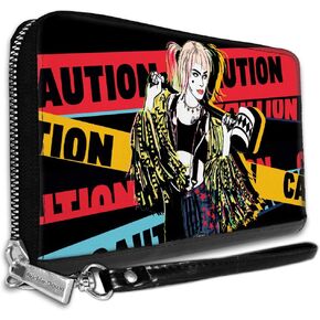 Buckle-Down Women's PU Zip Around Wallet Rectangle-Birds of Prey, 7.5"x4.5"