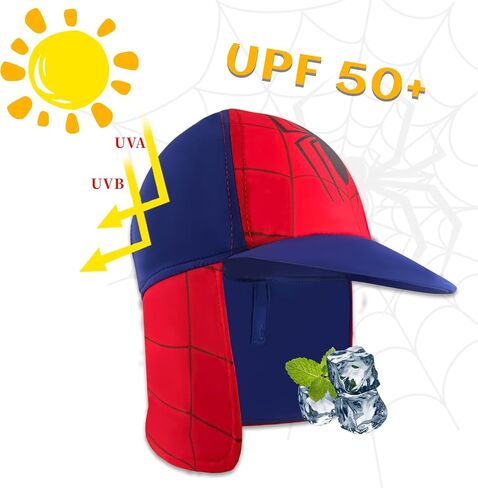 Kids Legionnaires Hat, UPF 50+ Sun Protection Swim Cap Flap Hat for Kids, Quick Drying Sun Hat for Beach Seaside in Saudi Arabia