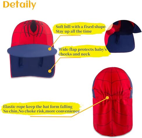Kids Legionnaires Hat, UPF 50+ Sun Protection Swim Cap Flap Hat for Kids, Quick Drying Sun Hat for Beach Seaside in Saudi Arabia