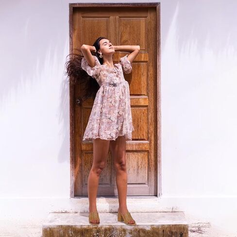 صنادل Ancomafio بكعب عالٍ للنساء، صنادل إسبادريل منزلق، صنادل مربعة من الأمام بكعب عالٍ مكتنز، أحذية صيفية أنيقة للاستخدام في الهواء الطلق سهلة الارتداء للحفلات in Kuwait