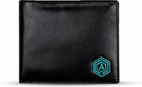 Arista Vault Men's Wallet Slim Minimalist Smart Bifold Multi Storage Wallet with RFID Blocking, Card Slots, ID Slot, Genuine Leather Wallet, 11.5x8.5x1 Inch, Black in Saudi Arabia