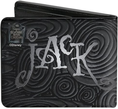 Buckle-Down Men's PU Bifold Wallet, Black & White, 4.0" x 3.5" in Saudi Arabia