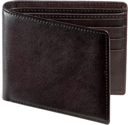 Men's Real Leather RFID Blocking Bifold Wallet Stylish Anti Theft Security (Brown-02) in Saudi Arabia