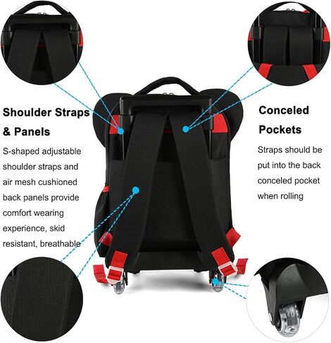 seastig Toddler Rolling Backpack Kids Suitcase Luggage Backpack with Wheels Cute Small Preschool Backpack for Travel School in Saudi Arabia