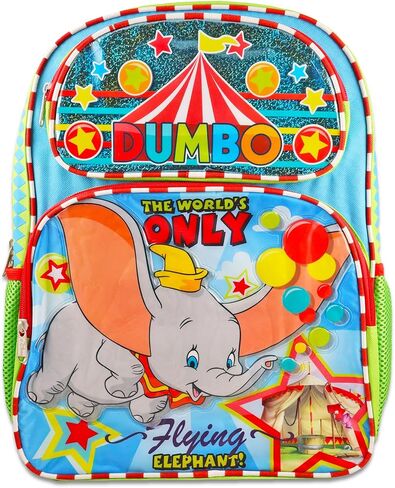 Disney Dumbo Backpack Set for Kids - Bundle with 16" Dumbo Backpack with Water Bottle, Tattoos, More | Disney Dumbo Backpack Set for Boys, Girls in Saudi Arabia