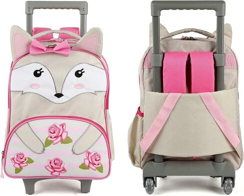 seastig Toddler Rolling Backpack Kids Suitcase Luggage Backpack with Wheels Cute Small Preschool Backpack for Travel School in Saudi Arabia