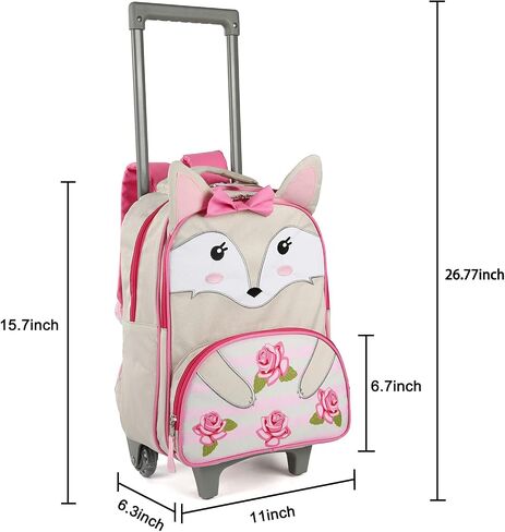 seastig Toddler Rolling Backpack Kids Suitcase Luggage Backpack with Wheels Cute Small Preschool Backpack for Travel School in Saudi Arabia