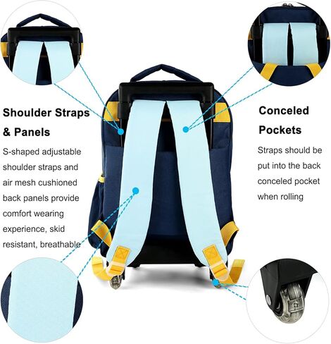 حقيبة ظهر للأطفال الصغار من سياستيج، حقيبة ظهر للأمتعة مع عجلات، حقيبة ظهر صغيرة لطيفة لمرحلة ما قبل المدرسة للسفر والمدرسة in Kuwait