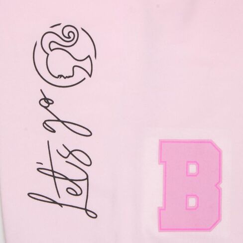 Barbie Collegiate Logo Let’s Go Womens Bomber Jacket, Button-Down Varsity Jacket for Adults in Saudi Arabia