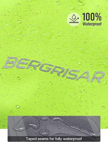 سترة مطر لركوب الدراجات للرجال من BERGRISAR مقاومة للماء لركوب الدراجات سترة واقية للدراجة وسترة للجري وغطاء للمطر in Kuwait
