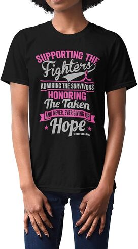 Fight Like a Girl Supporting Admiring Honoring Unisex T-Shirt (Assorted Colors) in Saudi Arabia