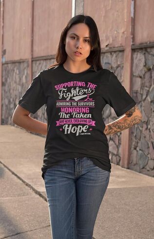 Fight Like a Girl Supporting Admiring Honoring Unisex T-Shirt (Assorted Colors) in Saudi Arabia