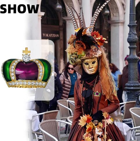 Mardi Gras Pin for Women Mardi Gras Brooch Pins Crystal Rhinestone Mardi Gras Enamel Pin Mardi Gras Lapel Pin Mardi Gras Jewelry Pins for Women Girls Mardi Gras Decorations in Saudi Arabia