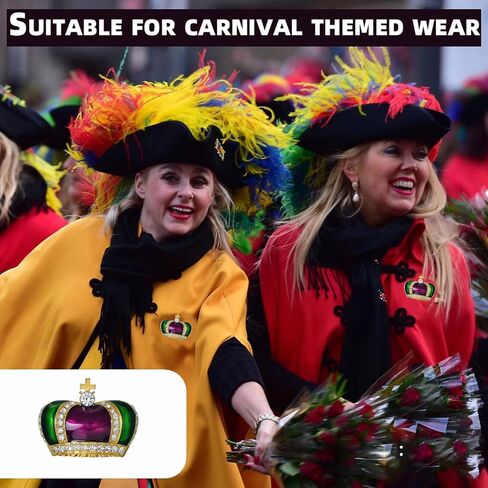 Mardi Gras Pin for Women Mardi Gras Brooch Pins Crystal Rhinestone Mardi Gras Enamel Pin Mardi Gras Lapel Pin Mardi Gras Jewelry Pins for Women Girls Mardi Gras Decorations in Saudi Arabia