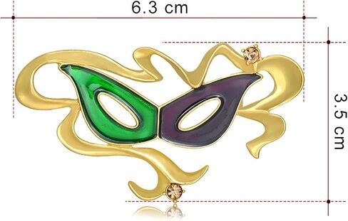 Mardi Gras Pin for Women Mardi Gras Brooch Pins Crystal Rhinestone Mardi Gras Enamel Pin Mardi Gras Lapel Pin Mardi Gras Jewelry Pins for Women Girls Mardi Gras Decorations in Saudi Arabia