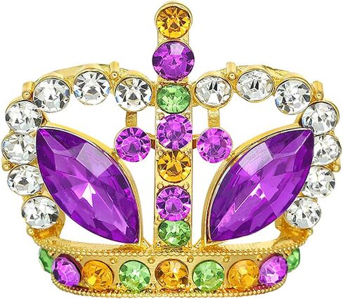 Mardi Gras Pin for Women Mardi Gras Brooch Pins Crystal Rhinestone Mardi Gras Enamel Pin Mardi Gras Lapel Pin Mardi Gras Jewelry Pins for Women Girls Mardi Gras Decorations in Saudi Arabia