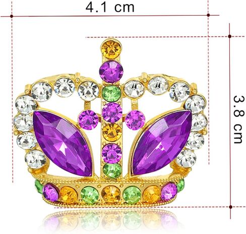 Mardi Gras Pin for Women Mardi Gras Brooch Pins Crystal Rhinestone Mardi Gras Enamel Pin Mardi Gras Lapel Pin Mardi Gras Jewelry Pins for Women Girls Mardi Gras Decorations in Saudi Arabia