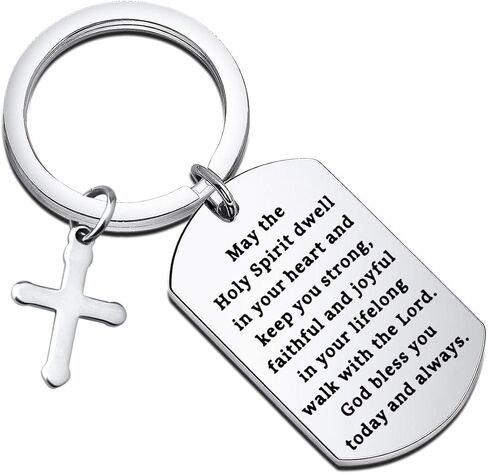 Gzrlyf Religious Key Chains Christian Dog Tags First Communion Gifts Confirmation gifts in Saudi Arabia