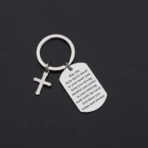 Gzrlyf Religious Key Chains Christian Dog Tags First Communion Gifts Confirmation gifts in Saudi Arabia