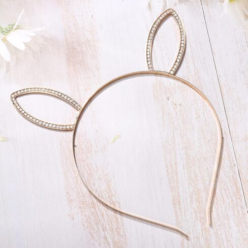 PHALIN عيد الفصح عقال لطيف الأرنب الأذن عقال حجر الراين أرنب الشعر للنساء الفتيات أغطية الرأس (عيد الفصح سعيد) in Kuwait