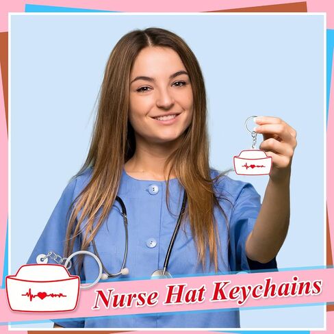 Henoyso 72 Pack 36 Pack Nurse Party Favors Nurses Week Gift Nurse Week Day Christmas Nurse Gifts RN Nurse Keychains for Women (Elegant Style) in Saudi Arabia
