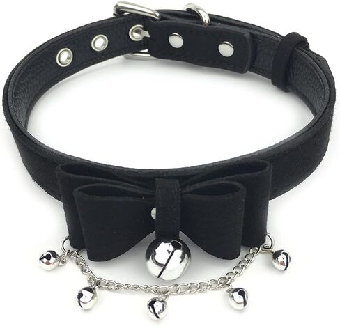 Succuba Padlock Choker Collar Necklace Lolita Pink Collar Choker Kitty Velvet Necklace with Lock and Key for Women and Men in Saudi Arabia