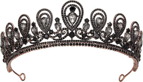 AW BRIDAL Queen Crown for Women Crystal Wedding Tiara for Bride - Gothic Crown Headband for Pageant Quinceanera Prom Headpieces in Saudi Arabia
