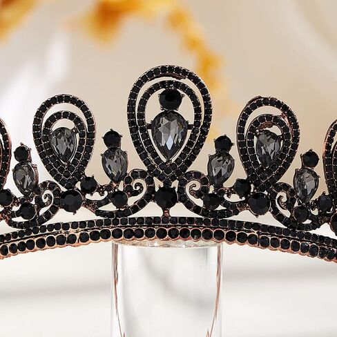 AW BRIDAL Queen Crown for Women Crystal Wedding Tiara for Bride - Gothic Crown Headband for Pageant Quinceanera Prom Headpieces in Saudi Arabia
