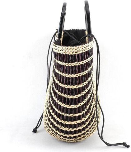 KIKISUM Womens Straw Beach Tote Bag Hobo Summer Handwoven Top-handle Bags in Kuwait