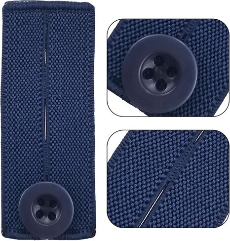 15 PCS Waist Extenders for Women Men, Elastic Waistband Expanders for Pants Adjustable Button Extenders in Kuwait